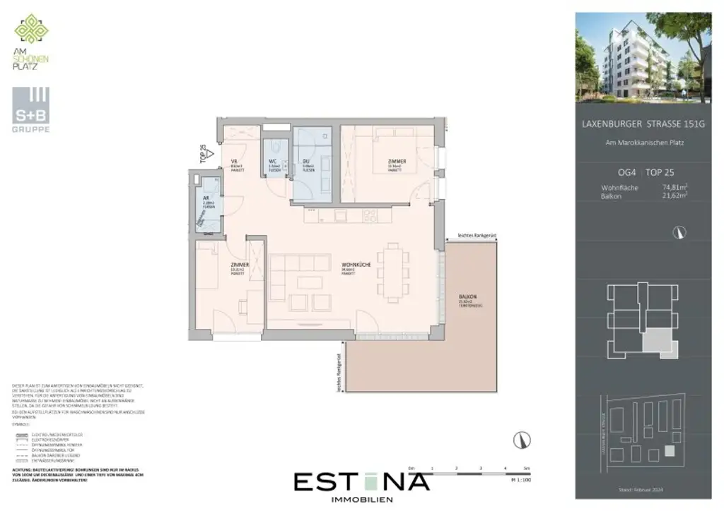 Provisionsfreie Neubauwohnung mit perfekter Aufteilung und Blick auf den Schneeberg