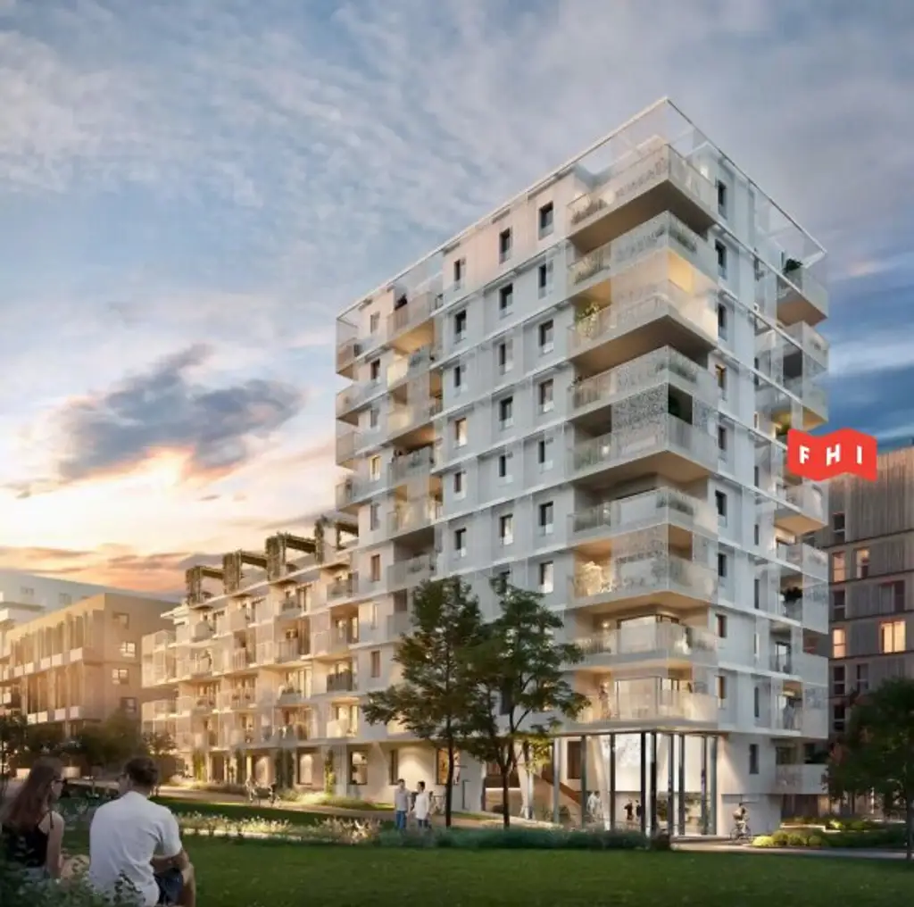 Energieeffizienter 59m² Terrassen-Erstbezug mit Erdwärme, Photovoltaik, Deckenkühlung u. weitläufiger Gemeinschaftsterrasse Nähe Schloss Belvedere