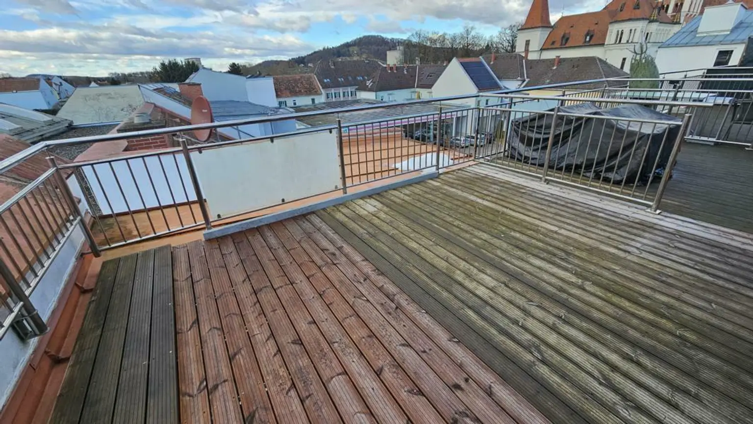 herrliche Dachterrasse