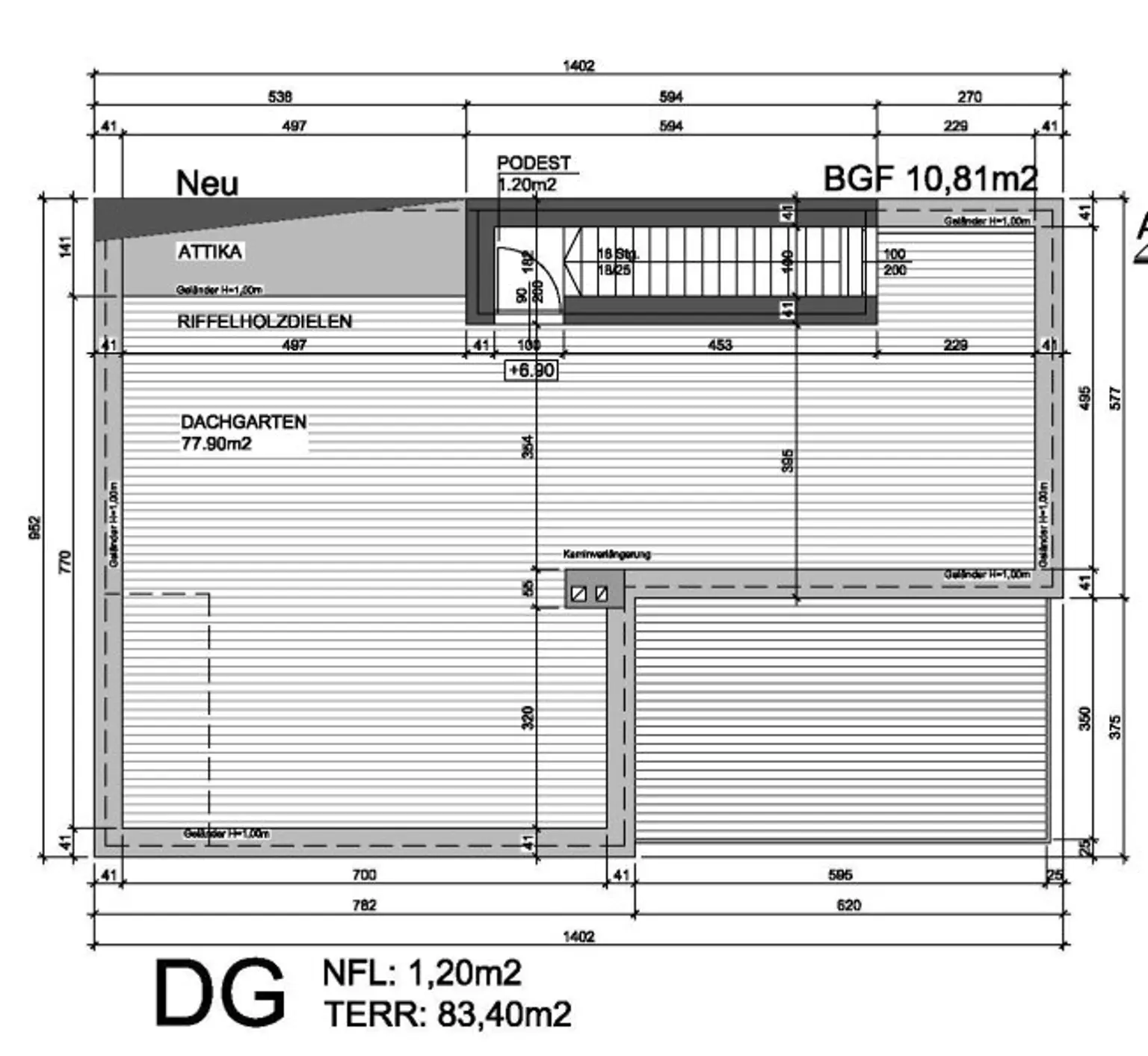 Großzügiges, sonniges Einfamilienhaus mit 80m² Dachterrasse