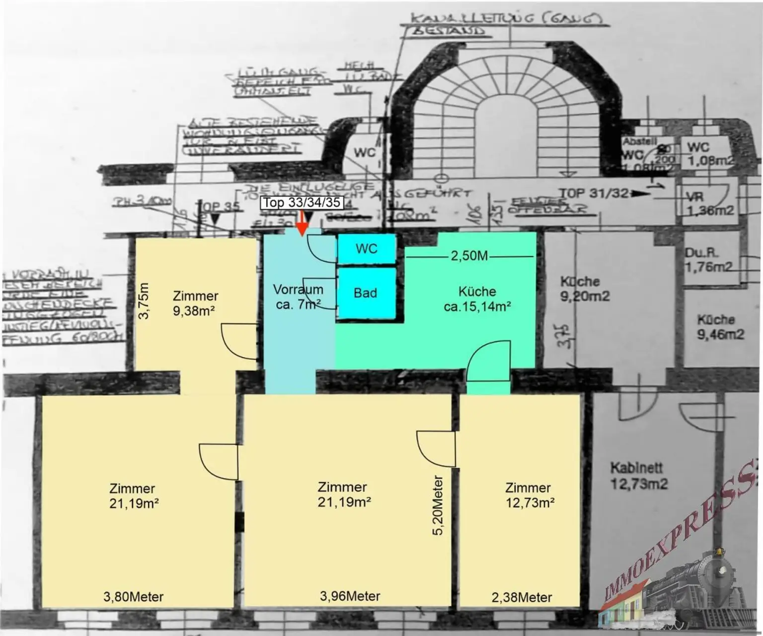Charmante 4-Zimmer-Altbauwohnung mit modernem Flair in der Karmarschgasse – 83 m²