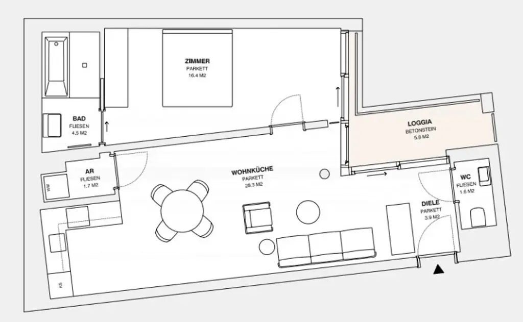 ++MOLLARD 50++ Außergewöhnliche 2-Zimmer-Wohnung mitten im Herzen der Stadt