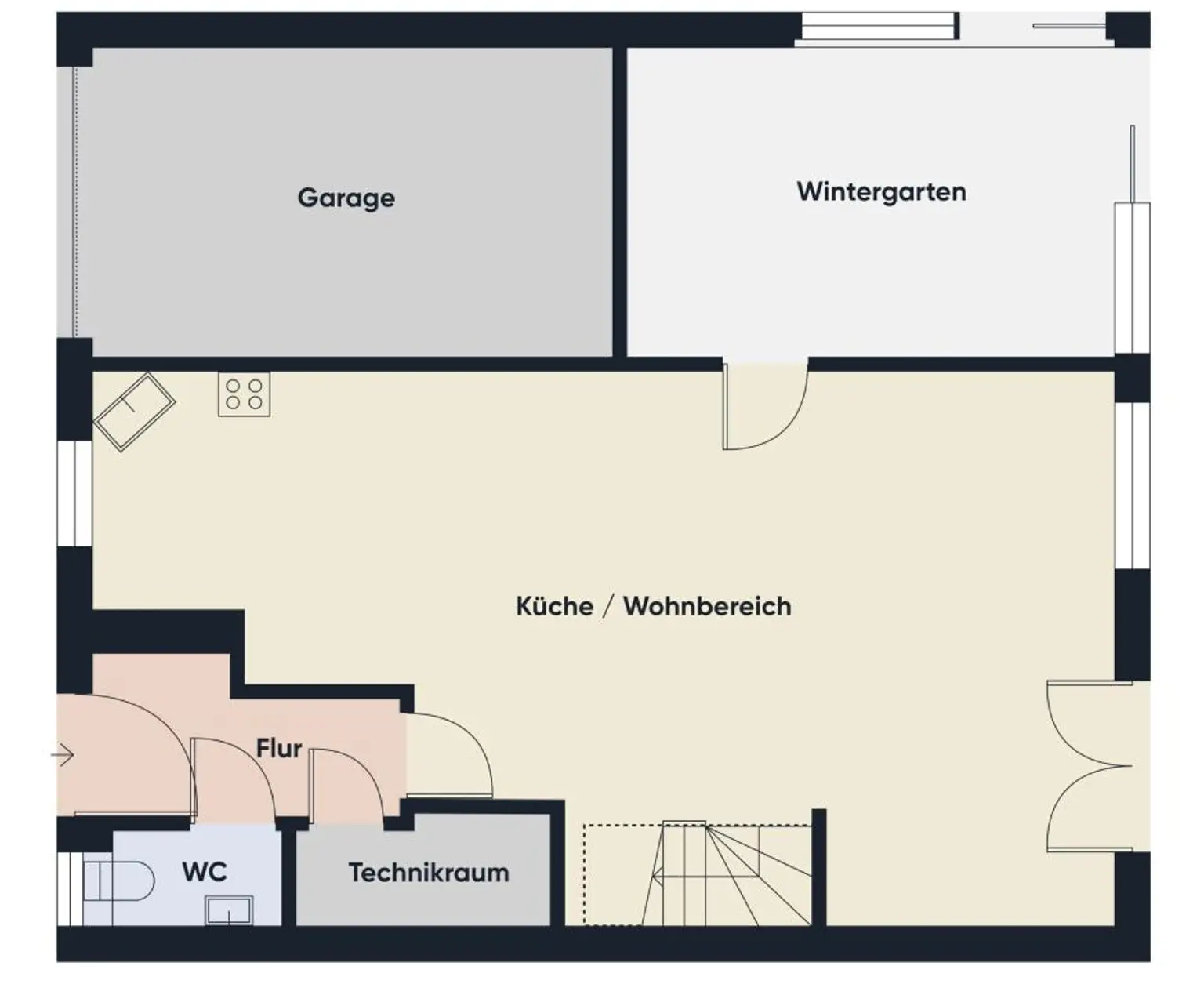 Grundriss ohne Maßstab - EG