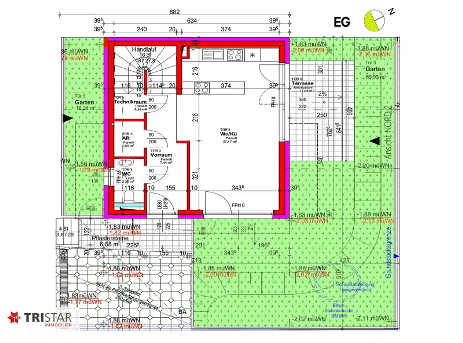 NEU! ++ 2 EINFAMILIENHÄUSER ++ 4 DOPPELHAUSHÄLFTEN ++ SCHLÜSSELFERTIG ++ BAUJAHR 2025 ++ 1220 WIEN ++