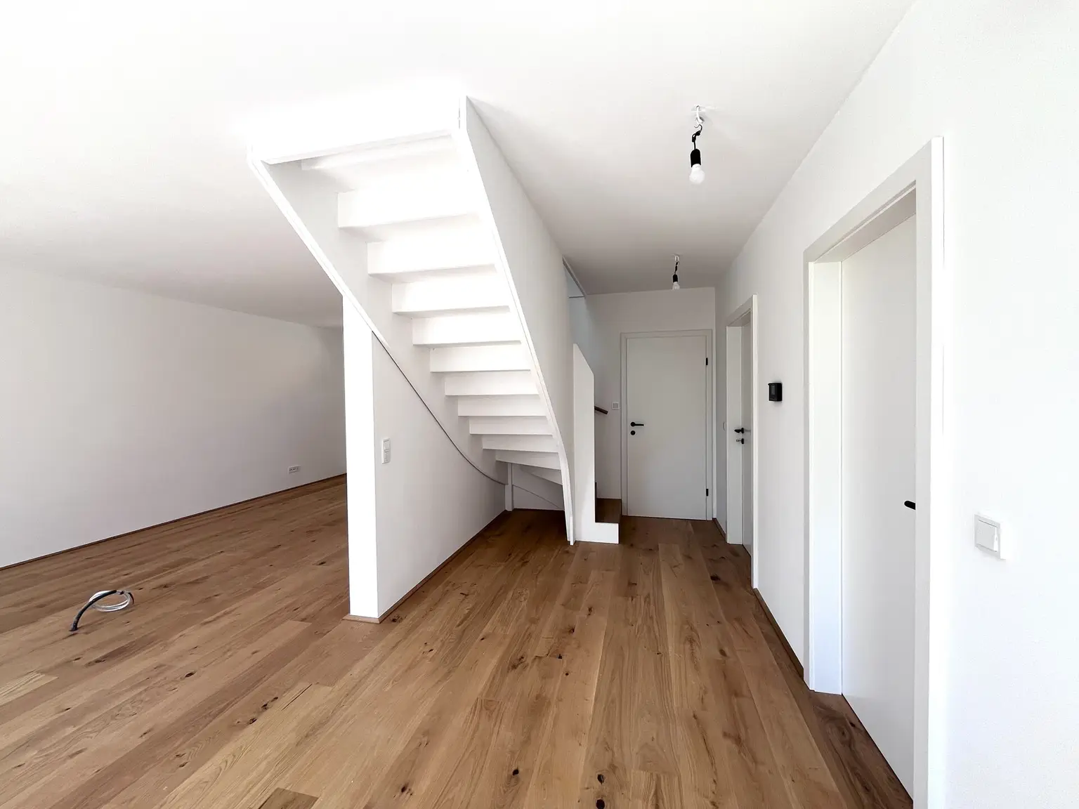 Wohnzimmer mit offener Küche