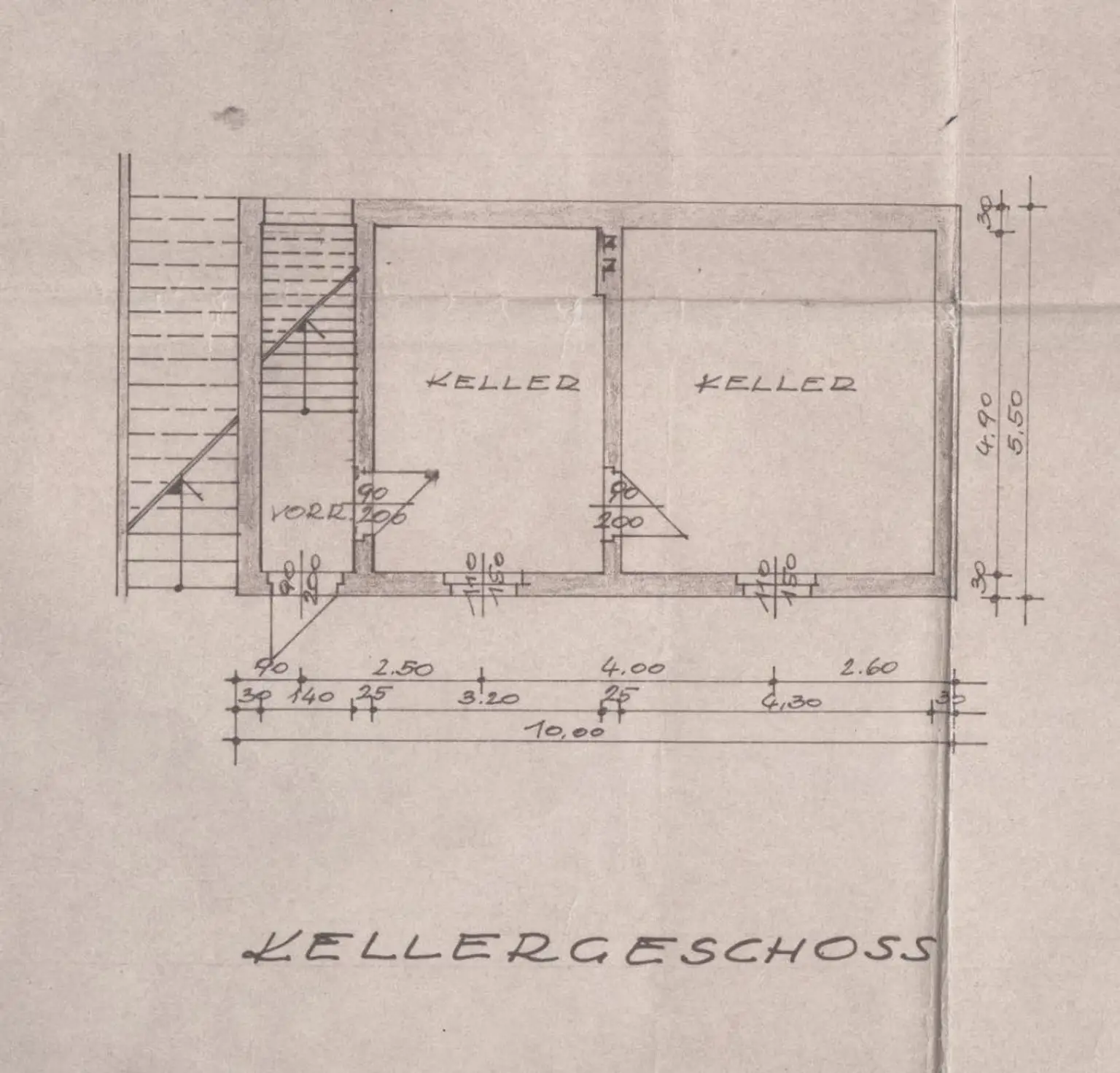 Grundriss Kellergeschoss