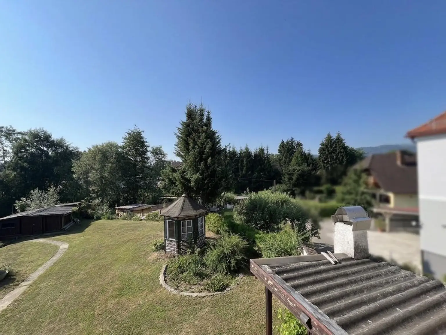 Ausblick Balkon