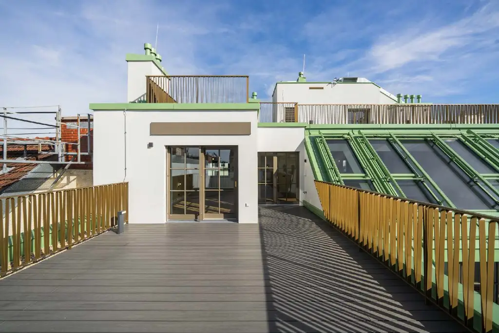 Top-Penthouse am Naschmarkt mit spektakulärer Dachterrasse und atemberaubendem Blick über Wien