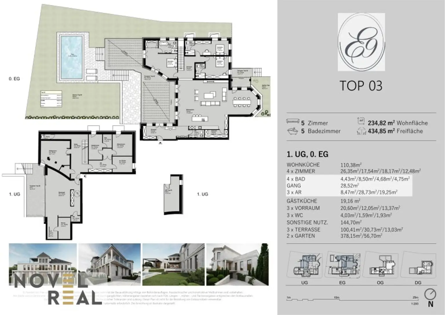 „Grand Suite“ – Wo Luxus auf Wohnträume trifft – mit eigenem Outdoorpool! Villa "Elida 9"- Luxus in Donau-Nobellage auf 2 Ebenen!
