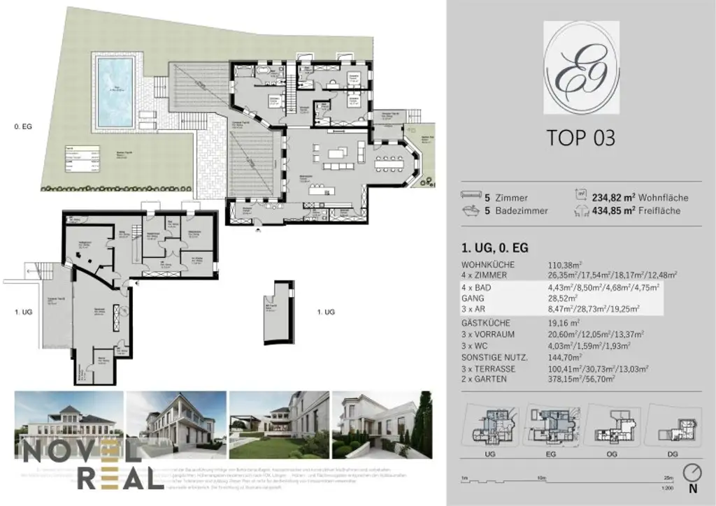 „Grand Suite“ – Wo Luxus auf Wohnträume trifft – mit eigenem Outdoorpool! Villa "Elida 9"- Luxus in Donau-Nobellage auf 2 Ebenen!