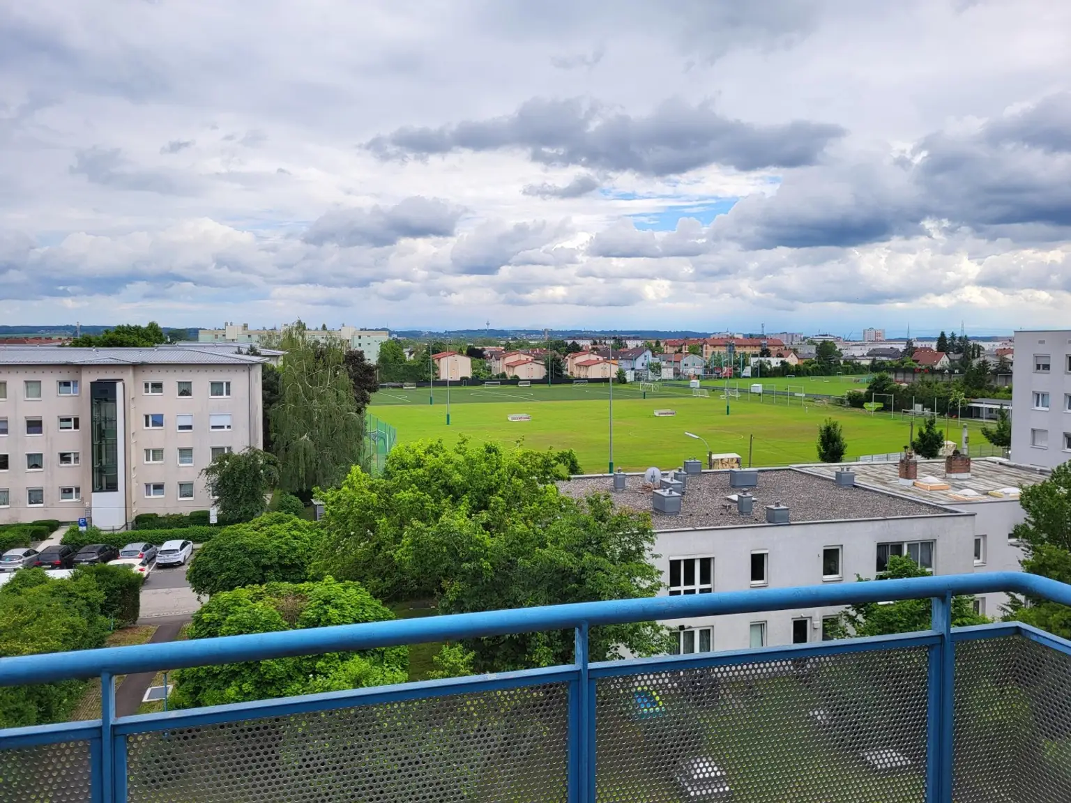 Blick vom Balkon