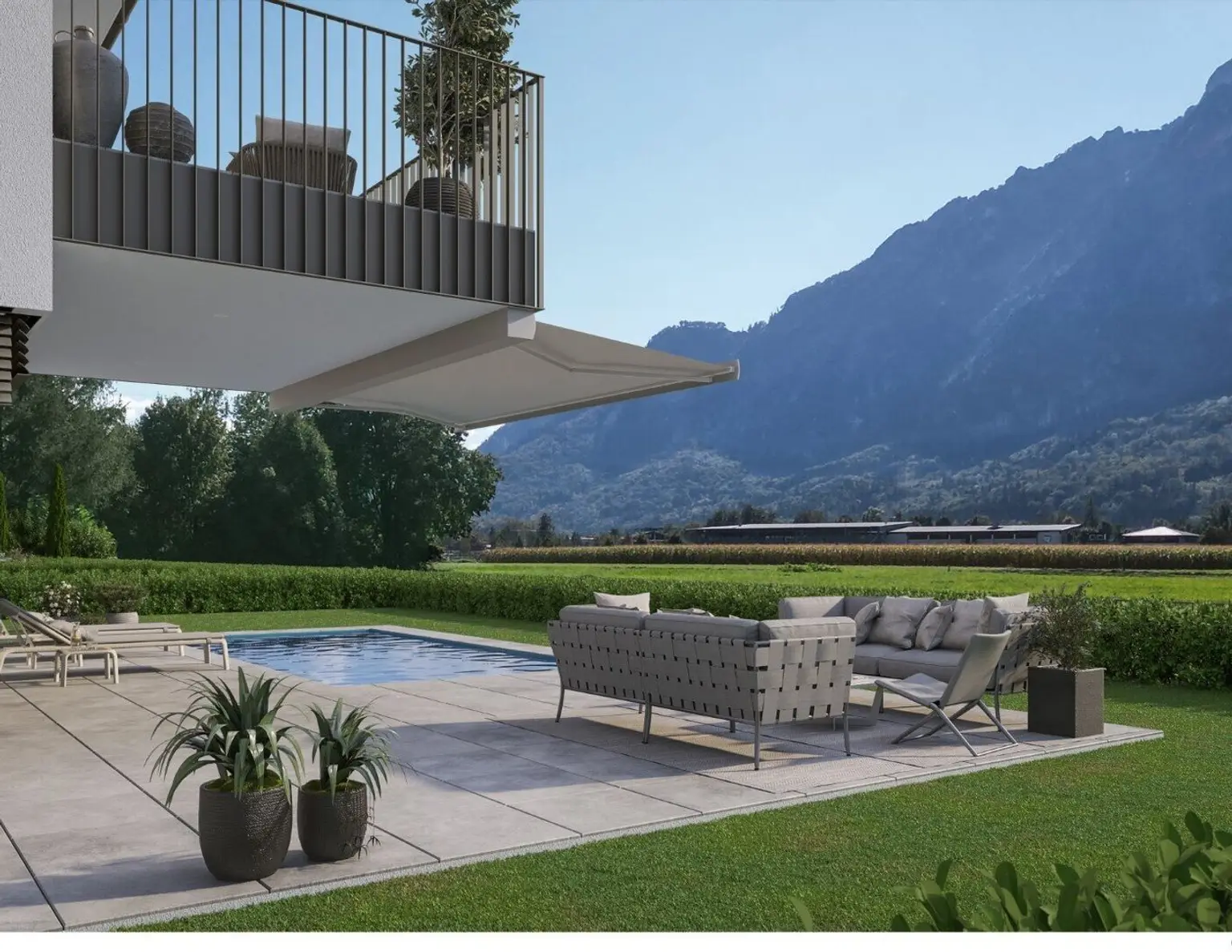 Villa mit Aussicht auf den Untersberg