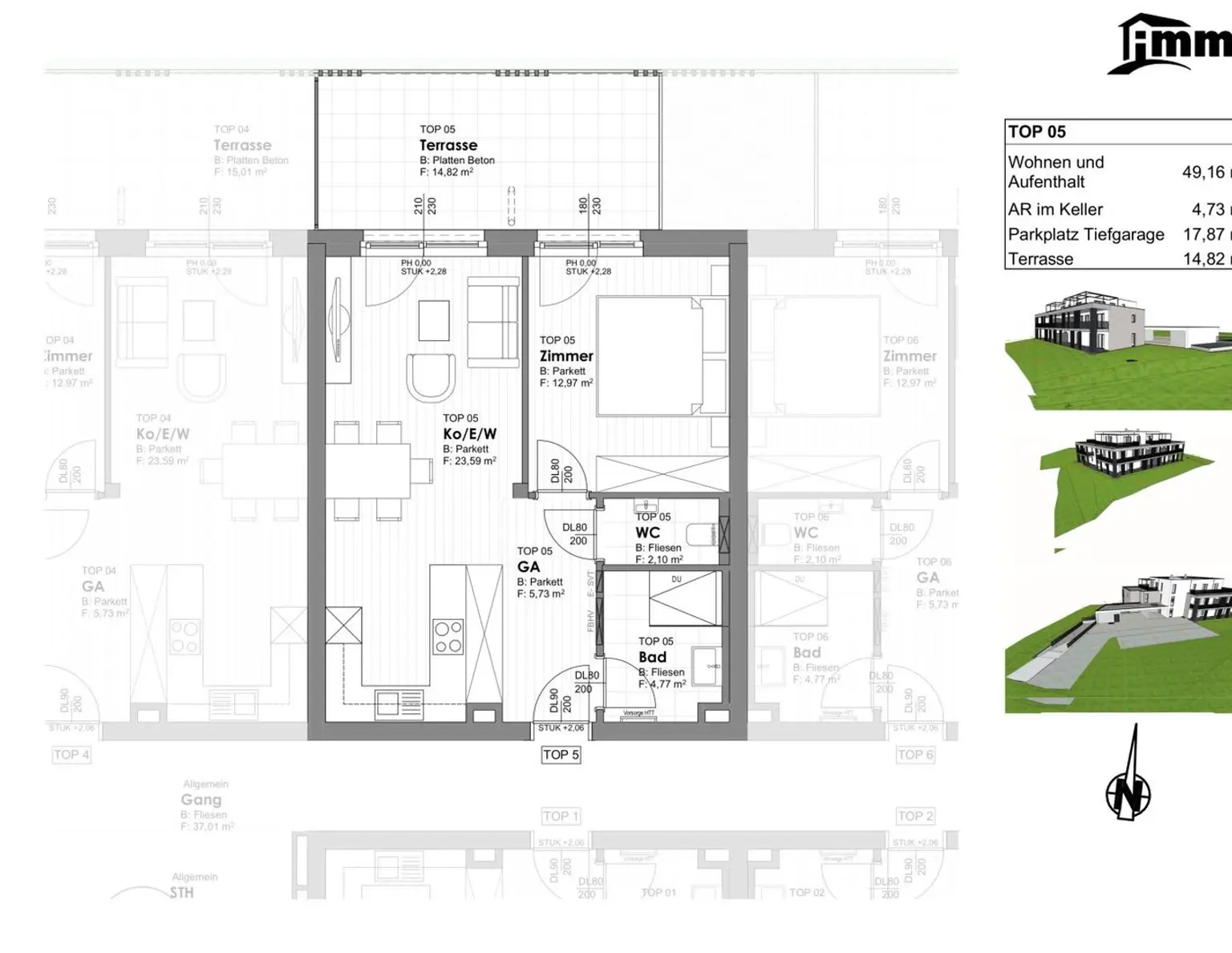 Erstklassige 2-Zimmer-Erdgeschoss-Wohnung | HABITAT Velden | TOP 5