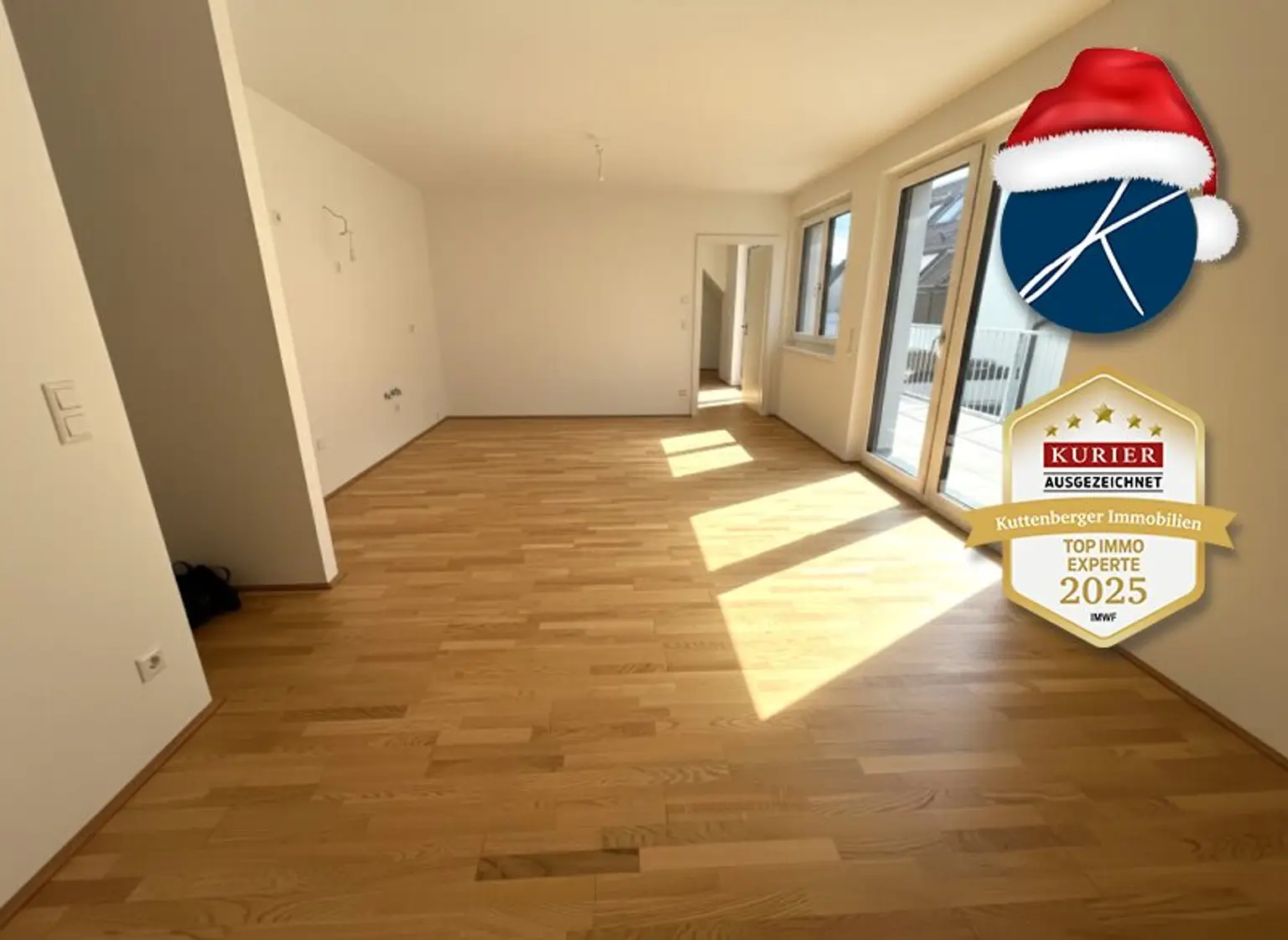 Wohnküche, Parkett, 28,5 m²