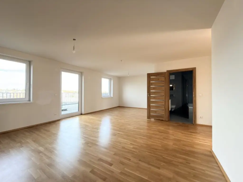 Terrassentraum -  3 Zimmer klimatisierte Dachgeschosswohnung - ohne Dachschrägen - mit 28 m2 Terrasse - Baujahr 2021 TOP 39 - PREIS Inkl. Heizung