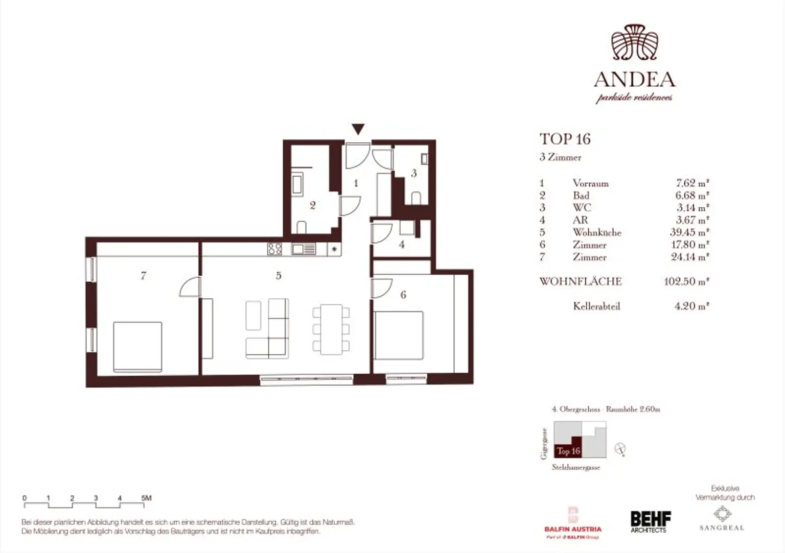 Großzügige Residenz mit 3 Zimmern und über 3 Meter Raumhöhe - ANDEA Parkside Residences