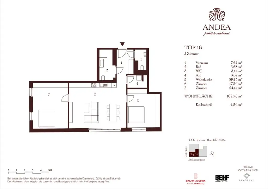 Großzügige Residenz mit 3 Zimmern und über 3 Meter Raumhöhe - ANDEA Parkside Residences