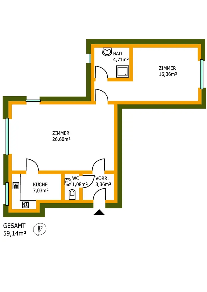 2-Zimmer-Wohnung in Meidlinger Bestlage – saniert & sofort verfügbar
