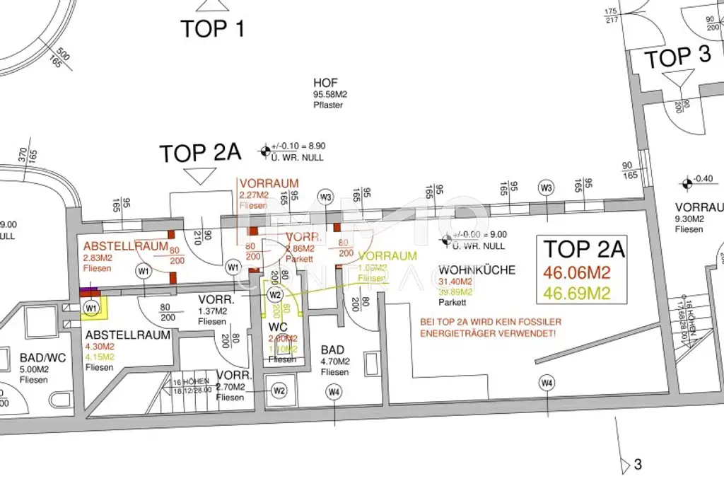 Grundriss Top 2A