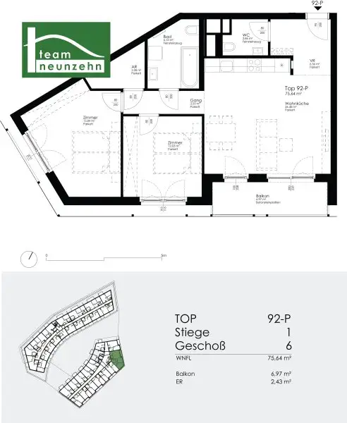 Lichtdurchflutete 3-Zimmer Wohnung in 1220 Wien - ab 01.01.2026 verfügbar!