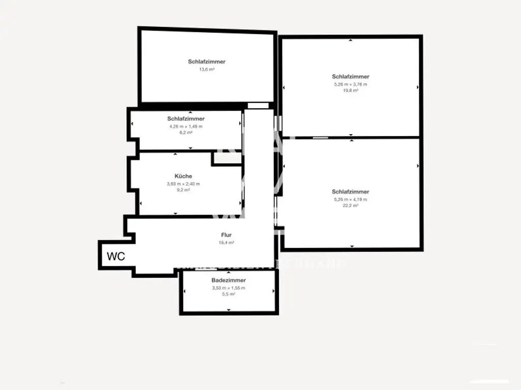 Altbau-Charme WG geeignet - 100 m² Wohlfühlwohnung