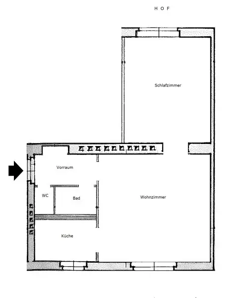 U3-NÄHE : 2-Raum Wohnung in ruhiger Lage!