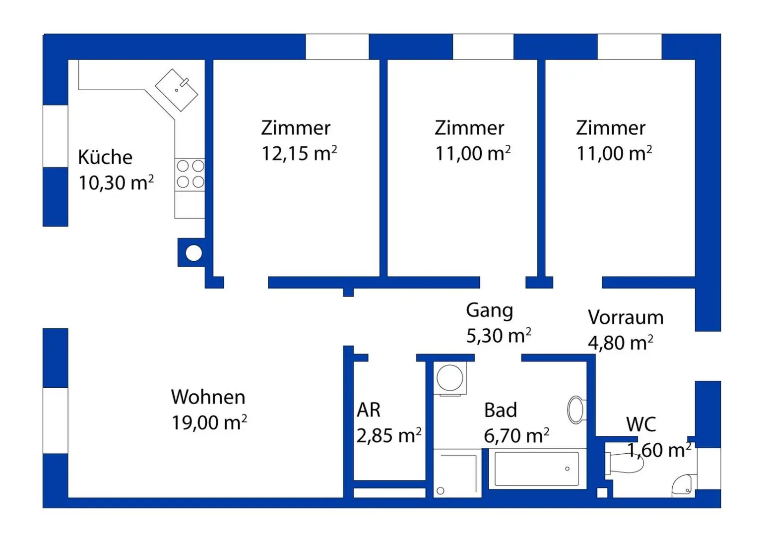 NEUBAUWOHNUNG zu mieten, ERSTBEZUG , in 3061, Nähe Neulengbach