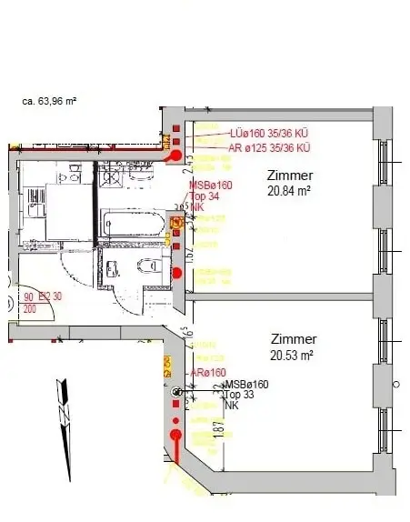10., Super aufgeteilte 2-Zimmer-Wohnung!