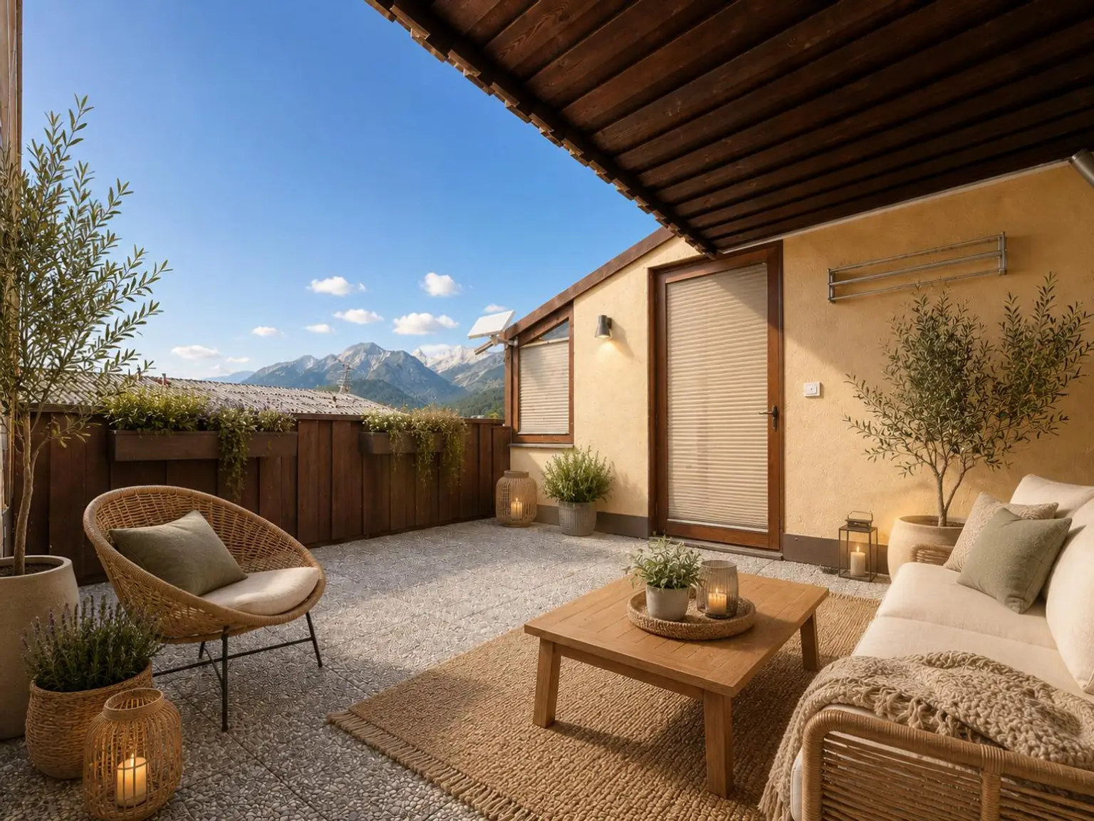 Terrasse Visualisierung Gedankenanstoß