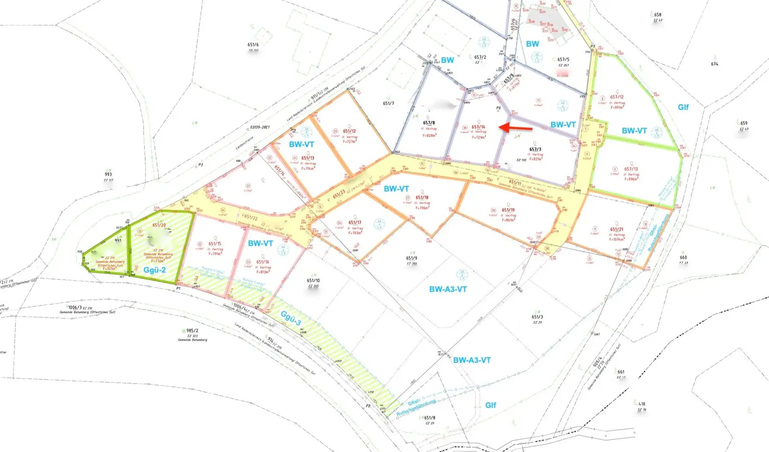 Auszug - Teilungsplan