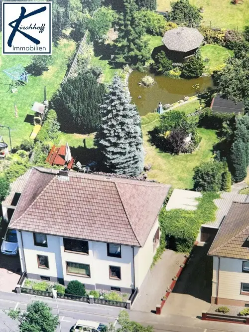 Haus und Garten von oben