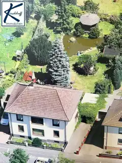 Haus und Garten von oben