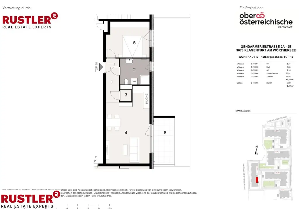 TRIVARA - Wohnen, wie man leben will - Moderne 2 Zimmer Wohnung mit Balkon D-10