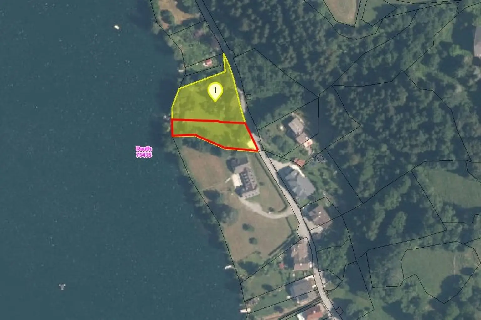 Teilstück rot umrandet