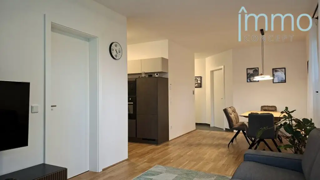 Neubau BJ 2022 - Top 3 Zimmer Balkonwohnung inkl. Tiefgaragenstellplatz - ruhige Stadtlage mit Grünblick