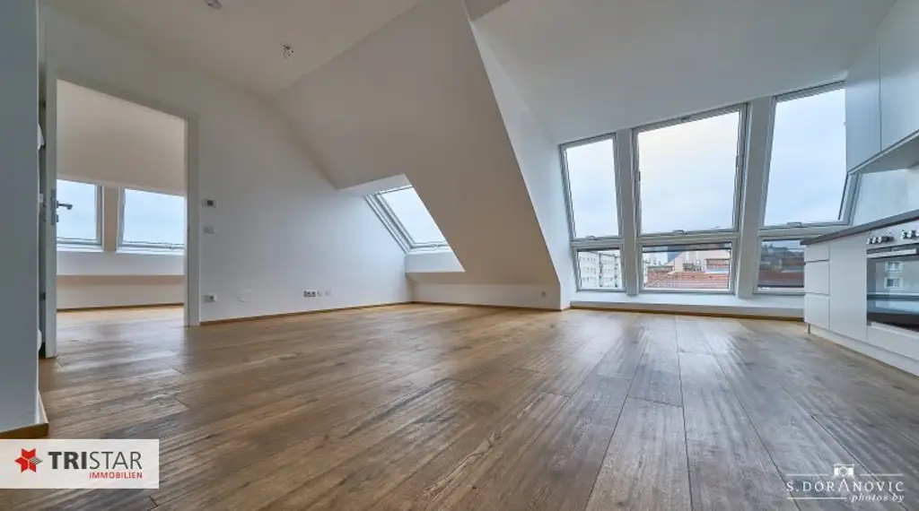 NEU! • U6 JÄGERSTRASSE • 15 NEUBAU DACHGESCHOSSWOHNUNGEN • FÜR ANLEGER UND EIGENNUTZER • EIGENTUM • 1200 WIEN •