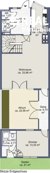 Plan Erdgeschoß