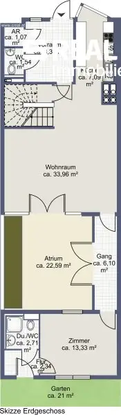 Plan Erdgeschoß