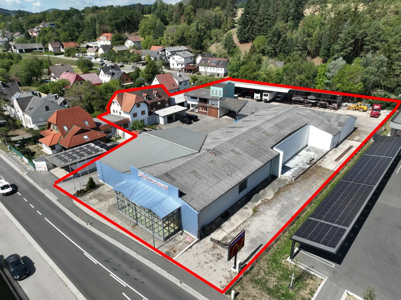 Überblick Richtung Westen, schräg