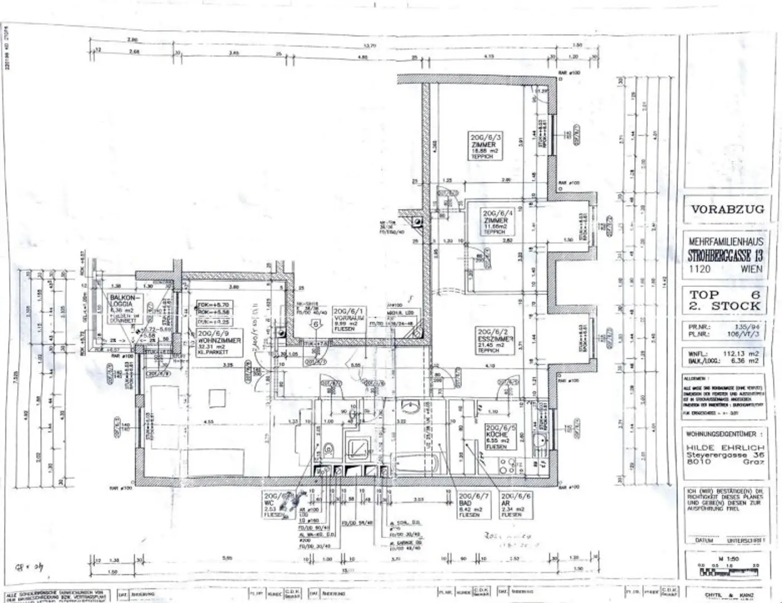 Absolut ruhige Familienwohnung im Herzen von Hetzendorf mit Loggia