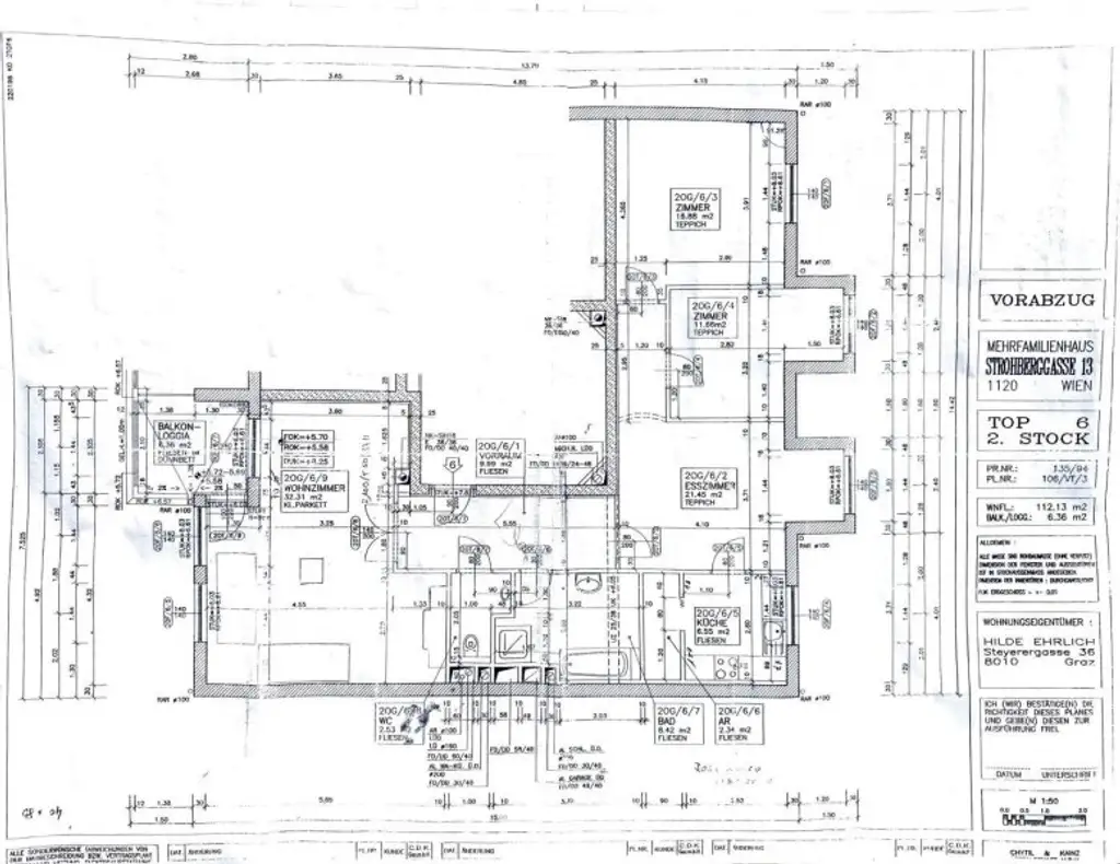 Absolut ruhige Familienwohnung im Herzen von Hetzendorf mit Loggia