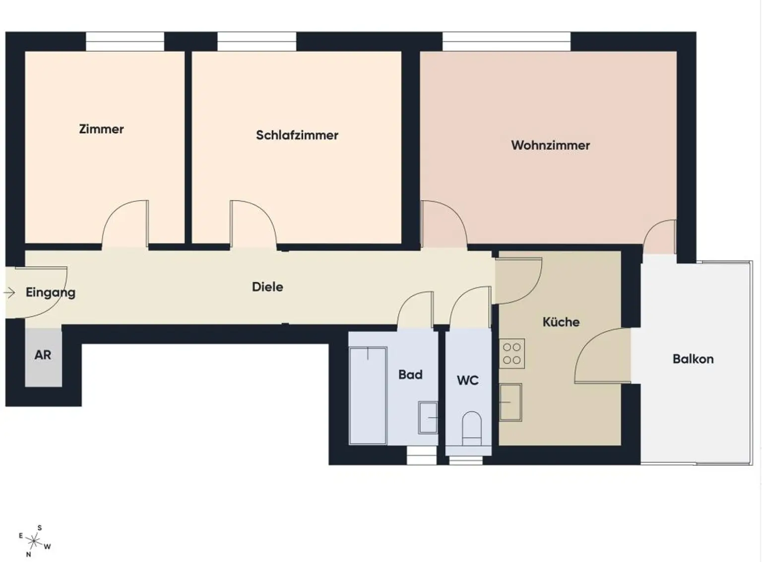 Grundriss ohne Maßstab