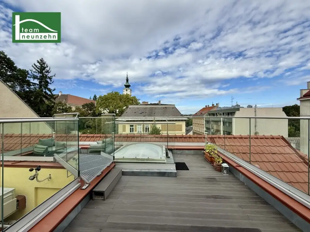 Maisonette mit Flair: 3-Zimmer-Wohnung mit Balkon & Dachterrasse in 1130 Wien!