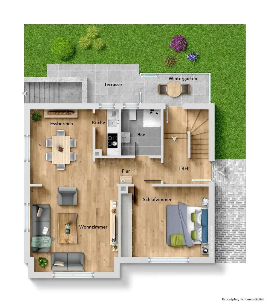 Grundriss EG Haupthaus
