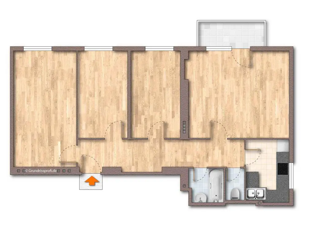 "4-Zimmer-Eigentum mit Balkon und Gemeinschaftsgarten"