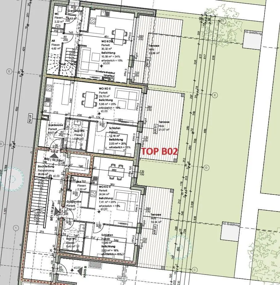 Grundriss Etage
