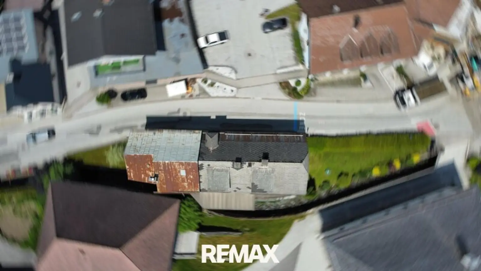 das Gebäude von oben