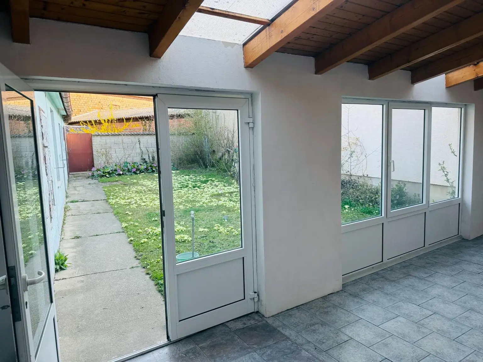 Wintergarten Ausgang in den Innnhof