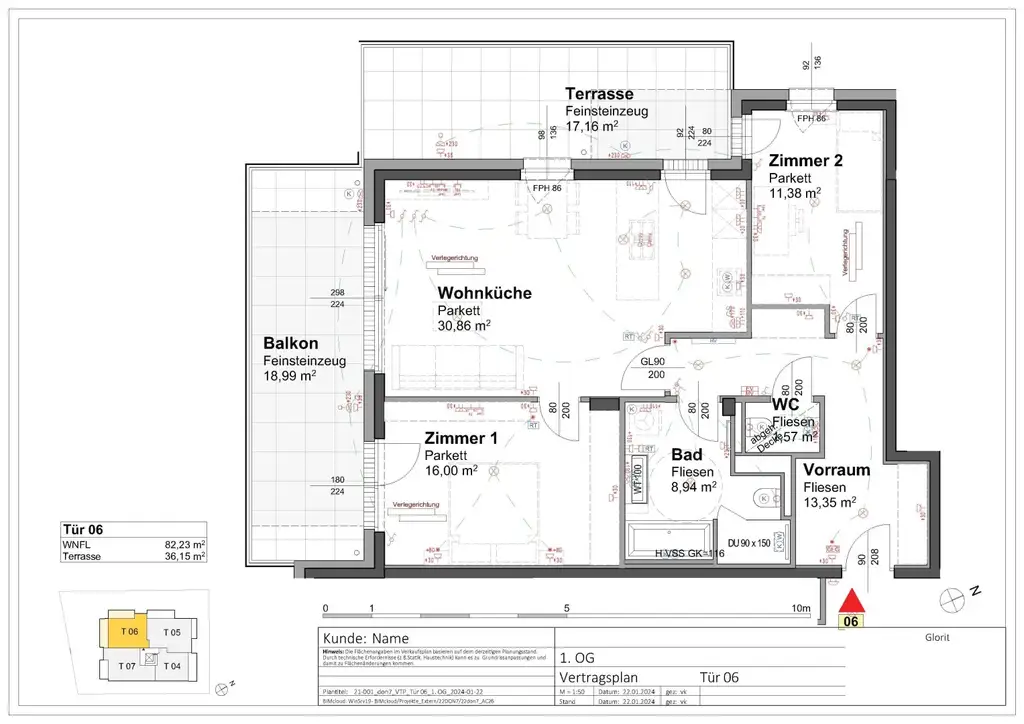 Moderne City-Wohnung im Erstbezug zur befristeten Miete // Modern city apartment on first occupancy for temporary rent //