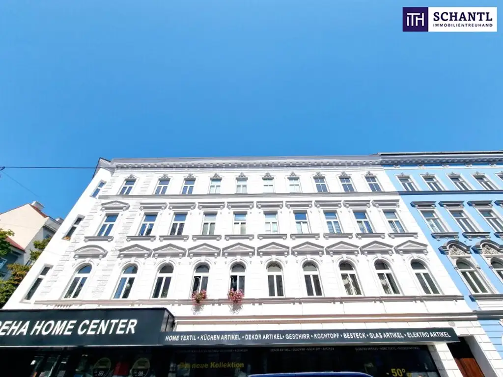 Altbauflair clever geplant - 3 Zimmer in kompakter Größe! Entzückende Altbauwohnung + Traumhaft schönes Haus + Perfekte Infrastrukur und Anbindung + Neue Einbauküche! Jetzt zugreifen!
